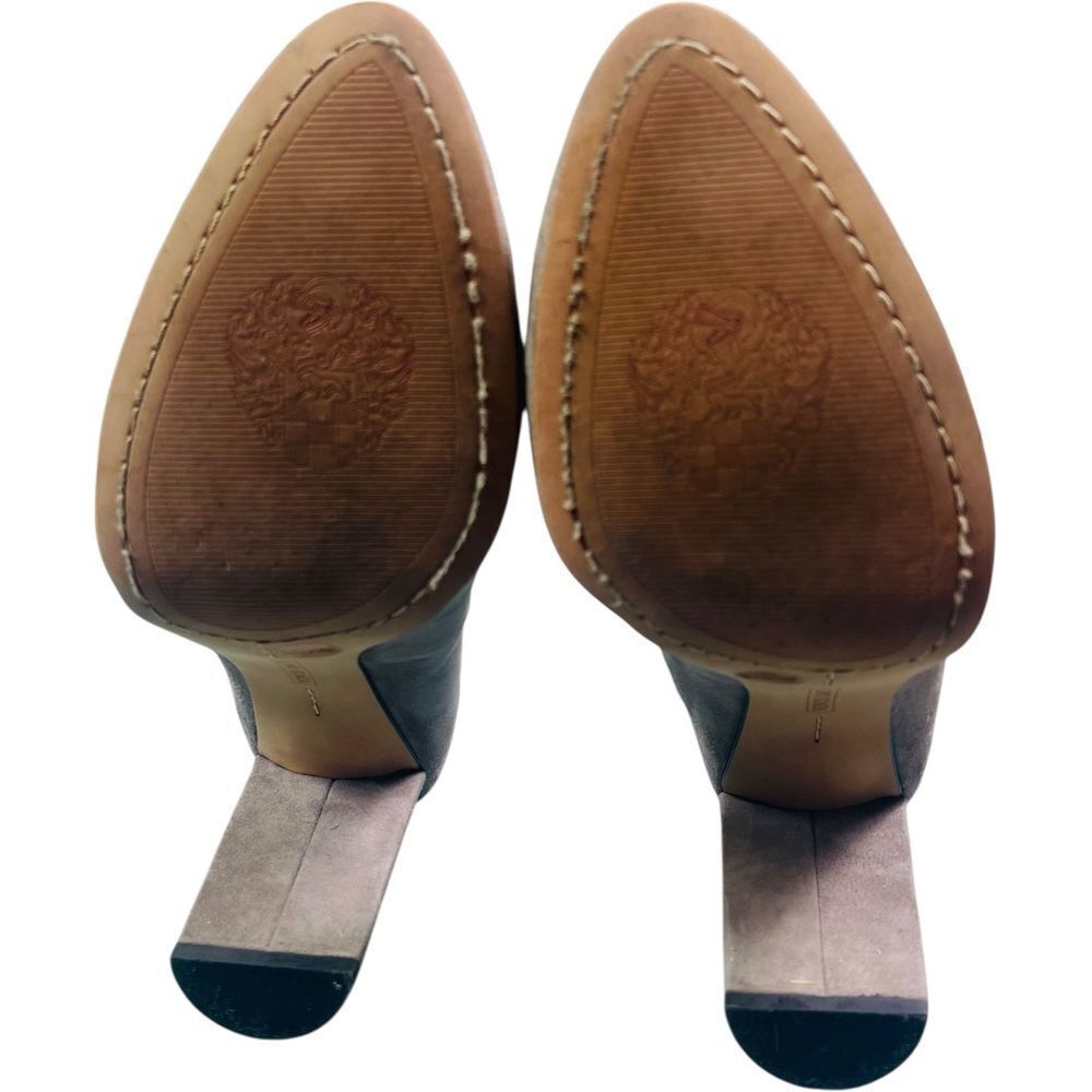 Vince Camuto Dallan Taupe Suede Heels - Picture 8 of 10